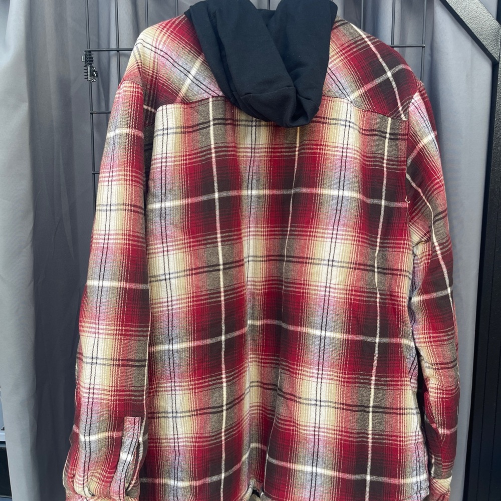 Legendary Outfitters Men’s Flannel Hoodie Shirt Jacket XXL - Picture 5 of 6